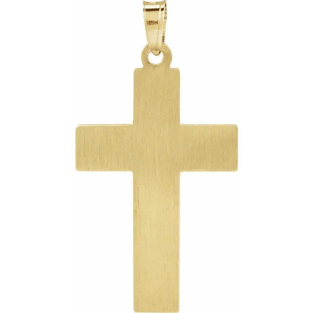 14K Yellow Gold Cross Pendant