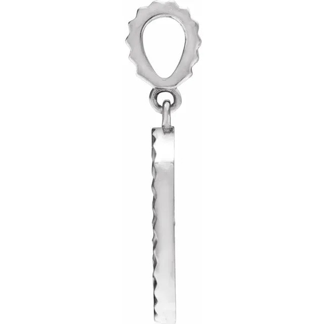 Platinum Angel Wing Coin Pendant