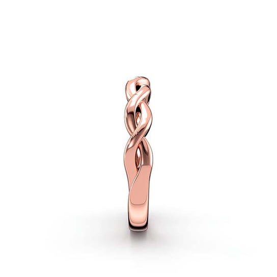 14K Rose Gold Twist Ring