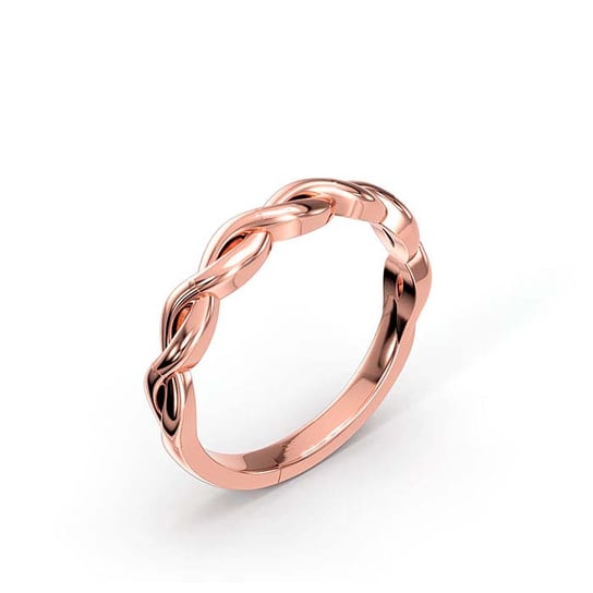 14K Rose Gold Twist Ring