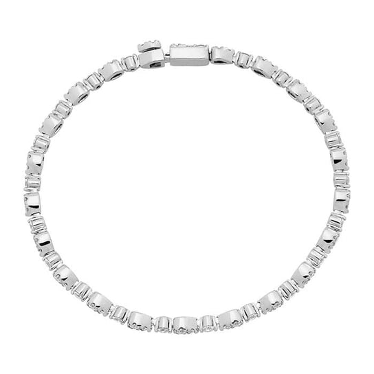 14K White Gold Diamond Link Bracelet