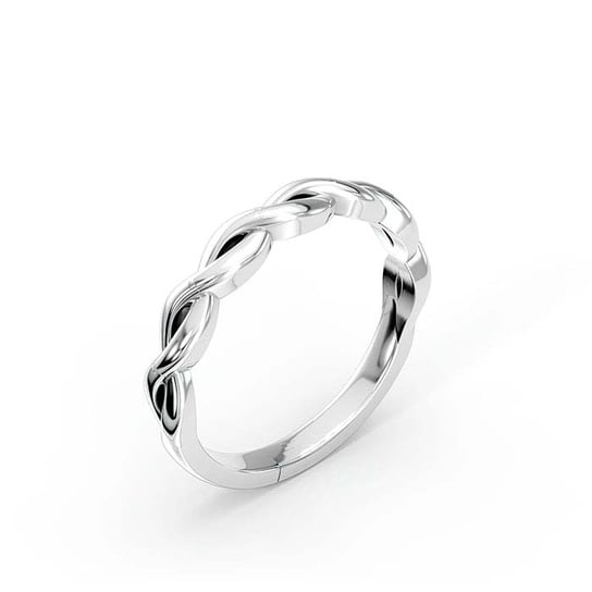 14K White Gold Twist Ring