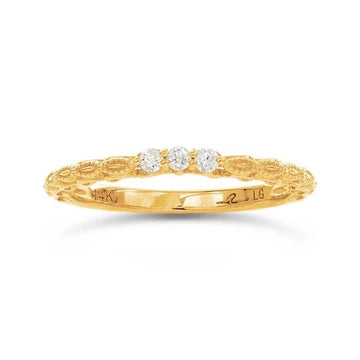 14K Yellow Gold Lab-Grown Diamond-Set Wedding Ring
