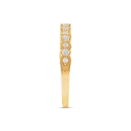 14K Yellow Gold Lab-Grown Diamond-Set Wedding Ring