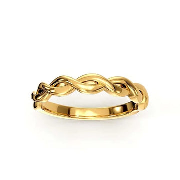 14K Yellow Gold Twist Ring