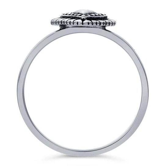 Sterling Silver Flaming Heart Ring