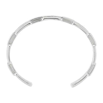 Sterling Silver Diamond Cuff Bracelet