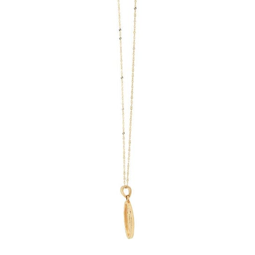 14K Yellow Gold Blessed Mother Necklace