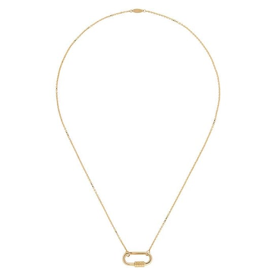 14K Yellow Gold Carabiner Necklace