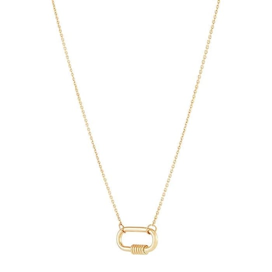 14K Yellow Gold Carabiner Necklace