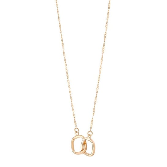 14K Yellow Gold Interlocking Ovals Necklace