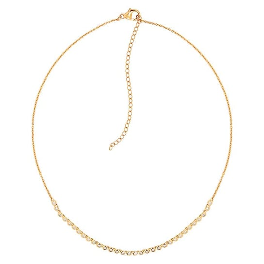 14K Yellow Gold Diamond-Set Link Necklace