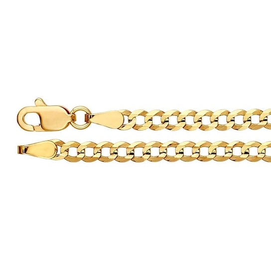 14K Yellow Gold 3.2mm x 18 inch Diamond-Cut Curb Chain