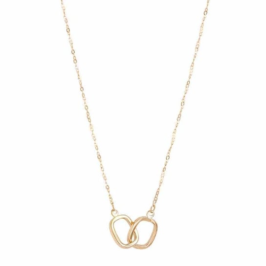 14K Yellow Gold Interlocking Ovals Necklace